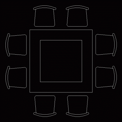 Plano de Comedor Moderno