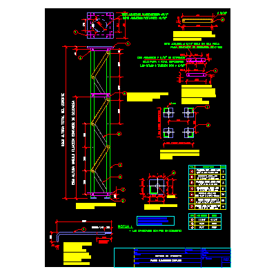 Estructura metalica reticulada para pararrayo