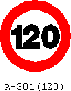 Traffic signs r301-3