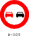 Traffic signs - r-305
