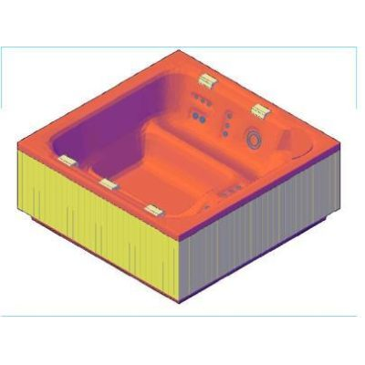 Banera de Hidromasaje en 3D