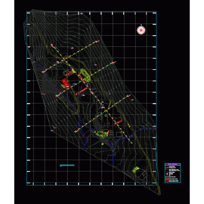 Modelo de plano topografico