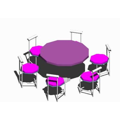 Modern Round Dining Room