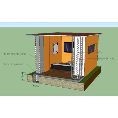 Detalle de columna concreto 3d skp