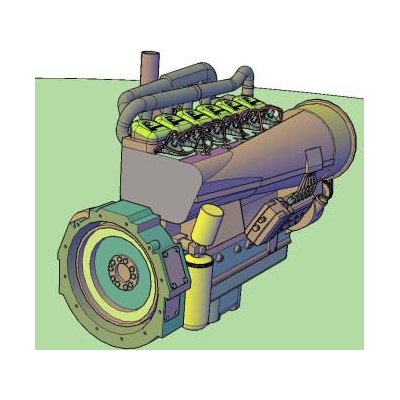 Modelo 3D de Motor