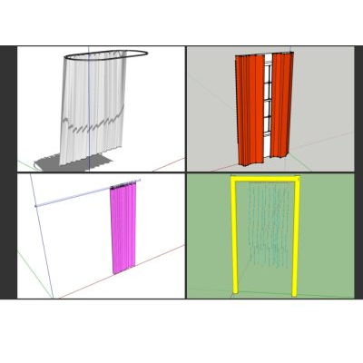 Cortinas y persianas variadas