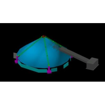 Sistema retencion de polvo en 3d