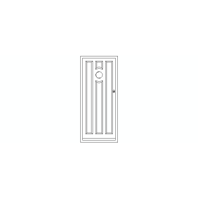 Puerta Principal En Alzado, Modelo 05