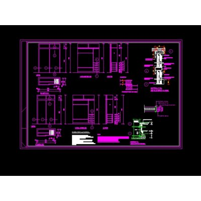 Planimetria acotada de un closet