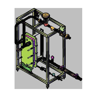 Skid para sistema de calentamiento mediante vapor en acero inoxidable
