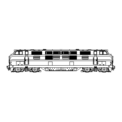 Locomotora - alzado