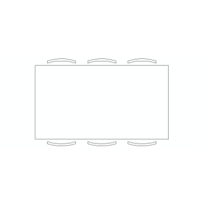 Mesa De Reunión Para 6 Personas De 180×100