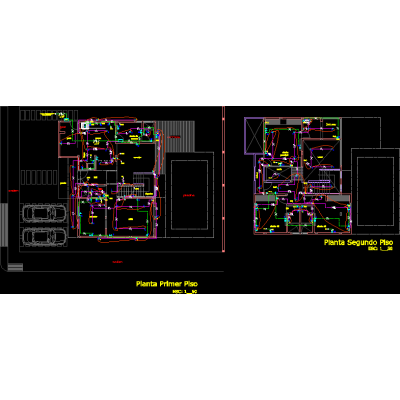 Vivienda  dos plantas - proyecto electrico