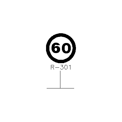 Limite de Velocidad 60 km/h