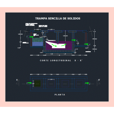 Trampa sencilla de solidos