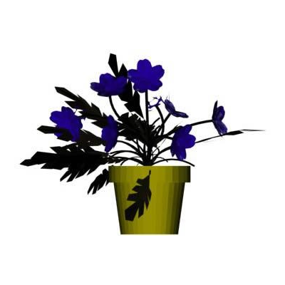 Flores en Maceta Exoticas 3D
