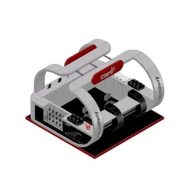 Isla comercial telefonia celular 3d