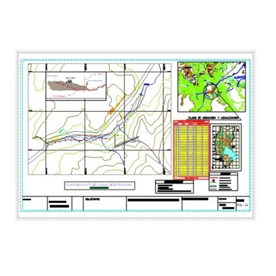 Plano de extraccion de material de rio