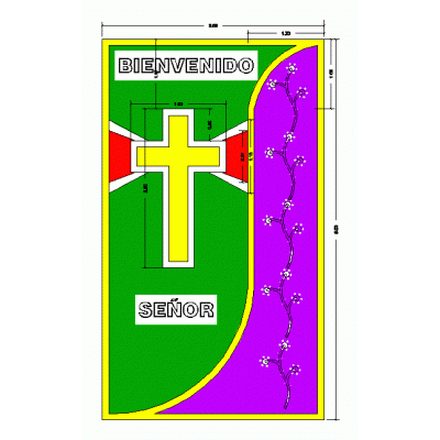 Symbolic Welcome Carpet