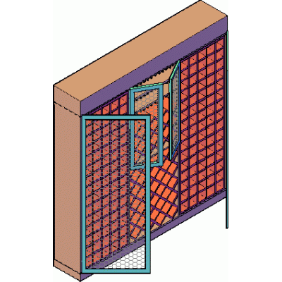 Mueble botellero 3d