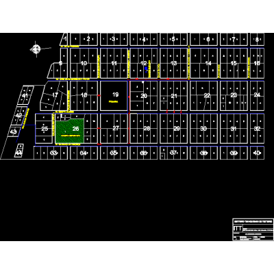 Plano de red de agua potable rural