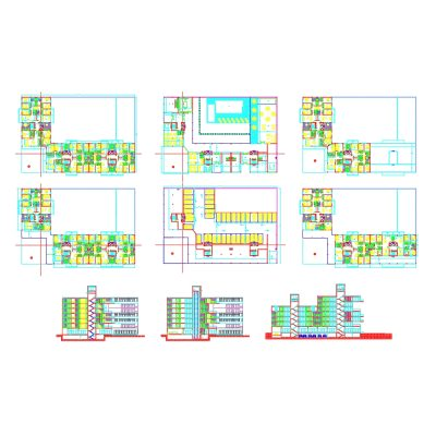 Plano Completo de Edificio Residencial