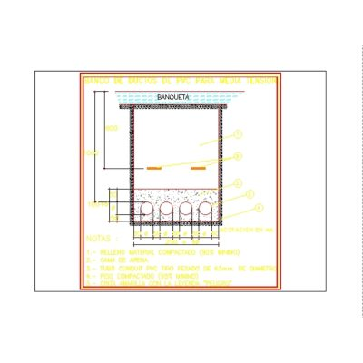 Pvc duct bank for medium voltage