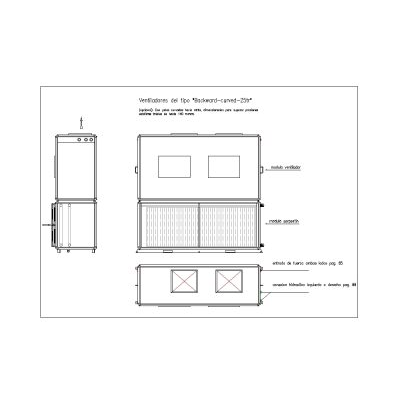 Backward-curved-25tr equipo hvac