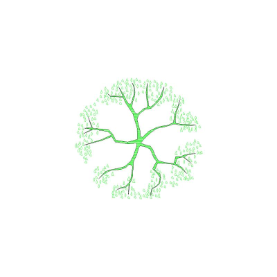 Arbol Visto En Planta, Mod. 2