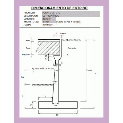 Diseno de estribos xls
