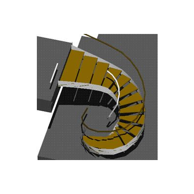 Escalera caracol 3d