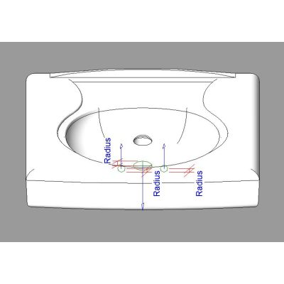 Elegante Lavabo de Pared Brenham