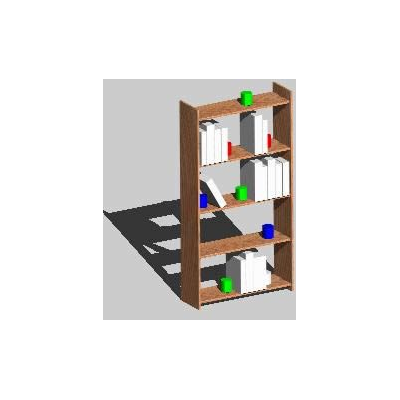 Biblioteca pequeña 3d