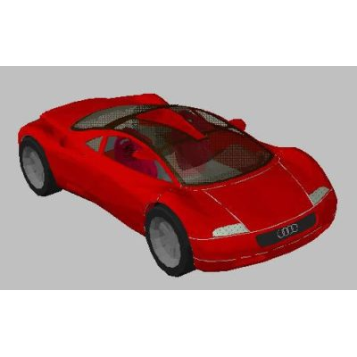 Audi Deportivo en 3D