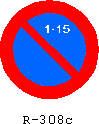 Traffic signs - r-308c