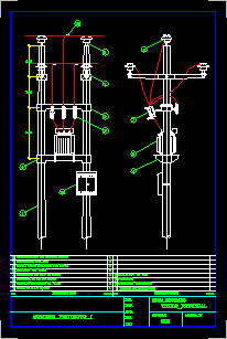 Medium voltage electrical substation - bi pole - aerial