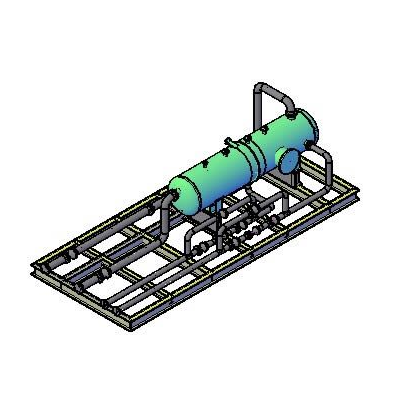 Separadores de gas bifasico - 3d