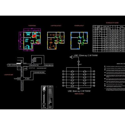 Plano electrico y diseno ligero