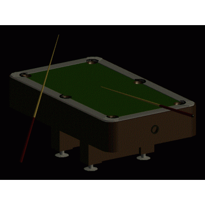 tavolo da biliardo 3d