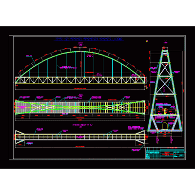 Puente sobre el rio, construccion