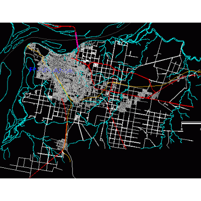 Plano area metropolitana de parana; entre rios; arg.