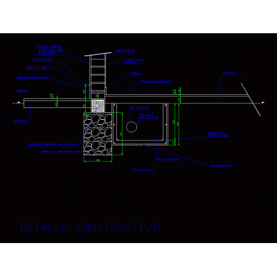 Detalle constructivo piso