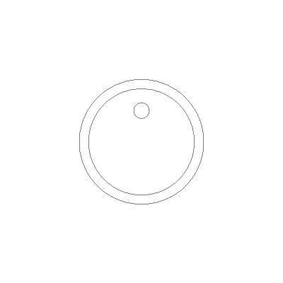 Lavabo Circular Diametro 0,52 M