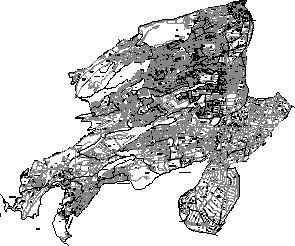 Cadastral map of the Alvaro Obregon delegation - Mexico City