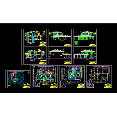 Housing project with several levels