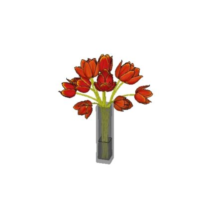 Flores 3d de alta definicion con textura