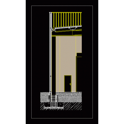 Seccion constructiva nave industrial