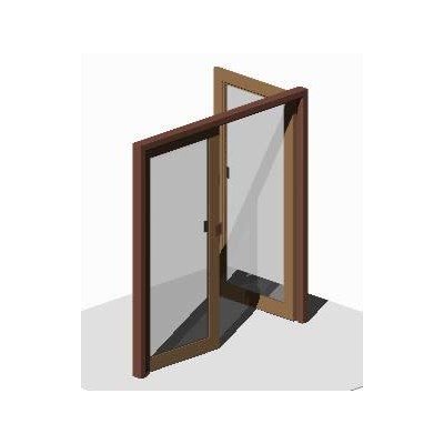 Puerta doble 3d 2.10 x 2.00