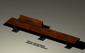 Wooden bench - escano