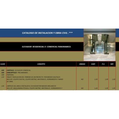 Elevador Panoramico: Diseno y Costos
